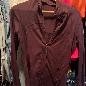 Lululemon Define Jacket Dark Purple Full Zip up Athletic yoga sweatshirt size 8